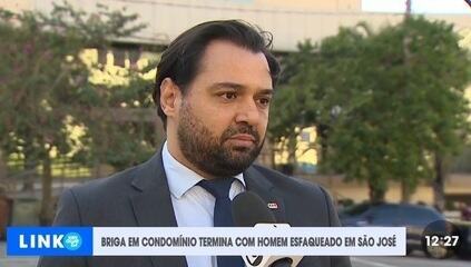 Briga em condomínio termina com homem esfaqueado em São José